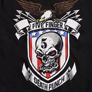 Five finger death punch black shirt eagle skull 5
